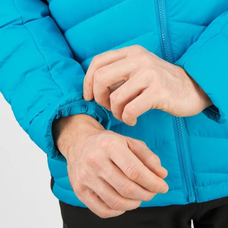 Salomon Essential Xwarm Down Zateplené Bundy Panske Tyrkysové | SK 5TWZXF
